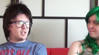 Sex hungry Devon Breeze sucks fake producers big dick