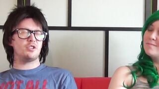 Sex hungry Devon Breeze sucks fake producers big dick