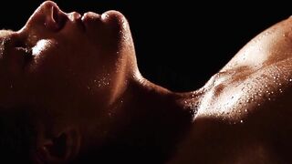 Sensual babe BBC fucked in romantic darkness