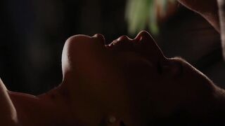 Erotic babe orally pleasured before powerful lovemaking