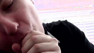 Amateur guys use both of their bang holes for satisfaction