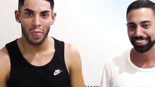Real amateur studs give blow each other before rawpounding