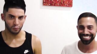 Real amateur studs give blow each other before rawpounding