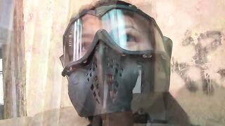 Fucking Latina instead of playing paintball