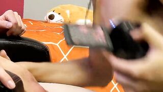 Dirty dick riders have a sexy sword fight in their bedroom