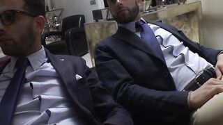 Naughty bitches go wild with horny hunks in massive orgy