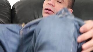 Young guy gets his mouth and ass full of hard mature cock