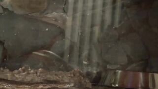 Cute mature lady Josephine Jo teasing and rubbing her pussy