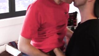 Young and horny jocks having hardcore bareback bedroom sex