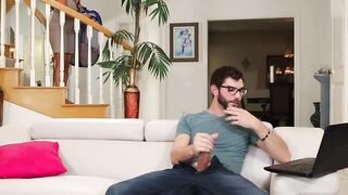 MILF catches stepson jerking off and joins to ride his dick