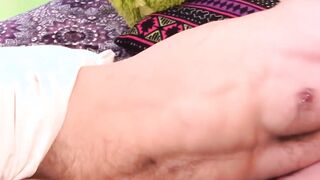 Hot nutsack on this dude as he plays with it and his dick