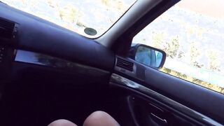 German blonde Street Bimbo Boned date inside Outdoor