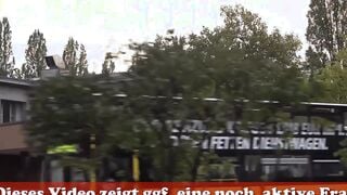 German Slim schoolgirl teenagers pickup at risky outside bus station