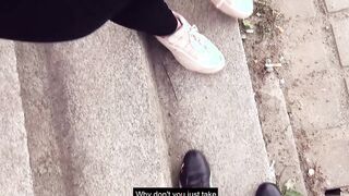 German chubby bbw eighteen picked up inside outdoors and screwed on street