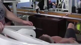 Studs relax after gym session with some raw dick sucking