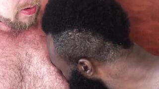 Bearded Bryan Knight raw fuck train BBC threesome pounding
