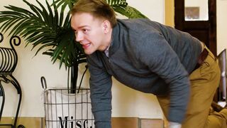 Naughty MILF perved on by a young guy