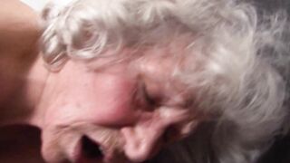 German older old lady natural jugs seduced from her step son