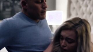 Hung daddy punishes stepdaughter by fucking her real hard