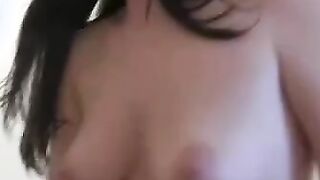 Super hoe masturbates dick