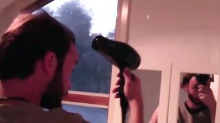 Cock measuring masturbation action with amateur jocks