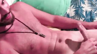 Cock measuring masturbation action with amateur jocks