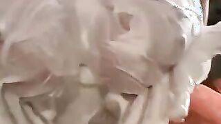 Twat covered inside cream and fruits