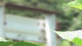 Japanese schoolgirl babes have fun peeing outdoors