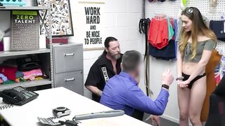 Teen got a lesson by stepdad and a guard