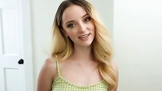 Tyler Cruise walks around the house with a hamper collecting his stepsister's kinky laundry. Maria