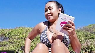 Old guys enjoyed blowjob by sexy Asian