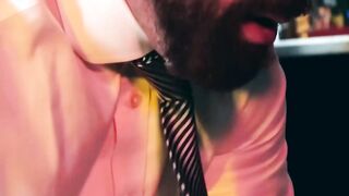 Bearded daddy Joe Casio fingered and banged by Sir Peter