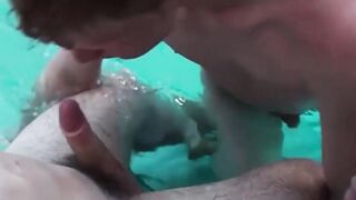 White handsome dude sucks two hot and enormous cock