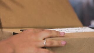 Brunette beauty Gina Valentina sucks a lot of hard cocks