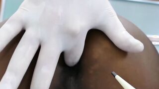 Skinny young twink has interracial sex with doctor daddy