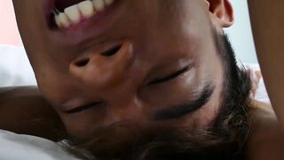 Skinny young twink has interracial sex with doctor daddy