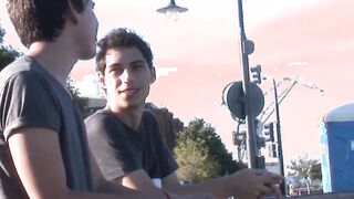 Young skinny Latino twinks with big dicks have some raw sex