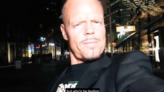 Real Street night date with german slim 19 year old thot