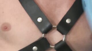 Hardcore anal threesome with muscular and tattooed hunks