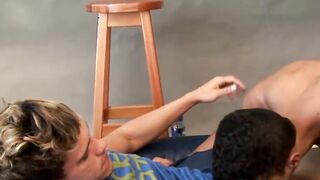 Tattooed jock from Brazil rewarded with hard raw banging