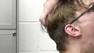 Homo perp Darron Bluu dominated by young officer Cole Church