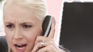 Horny blonde Sarah Vandella gets fucked hard in her office
