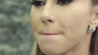 Katrin getting both of her holes filled with rigid peckers