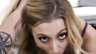 Hot blonde Alexa Grace loves big cock in her mouth