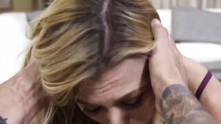 Hot blonde Alexa Grace loves big cock in her mouth