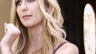 Hot blonde Alexa Grace loves big cock in her mouth