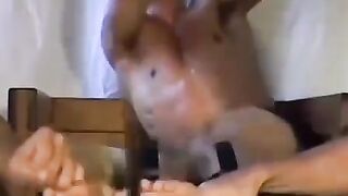 Cute dude Chuck gets his feet tickled by his best friends Hoe 3