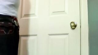 Tattoed Ivy jerks off his cock and drains his balls of cum