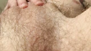 Skinny tattooed straight thug plays with his hairy cock