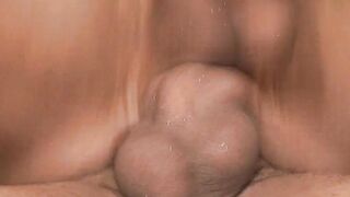 Latino threesome breeding makes big dick shoot jizz Hoe 3